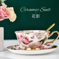 Luxuriöses Kaffeetassen-Set aus Keramik – ideal für Tee und als Geschenk