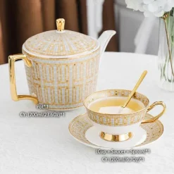 Luxuriöses Teeservice aus Bone China – Hochwertiges Teeservice aus königlichem Porzellan