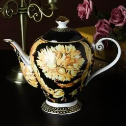 Luxuriöses Teetassen-Set aus Bone China – Elegante Kaffeetassen im europäischen Stil