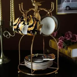 Luxuriöses Teetassen-Set aus Bone China – Elegante Kaffeetassen im europäischen Stil