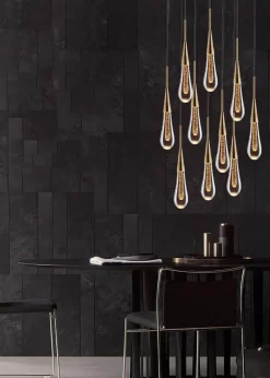 Luxury Crystal Pendant Lights - Elegant Melting Glass Design