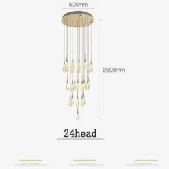 Luxury Crystal Pendant Lights - Elegant Melting Glass Design