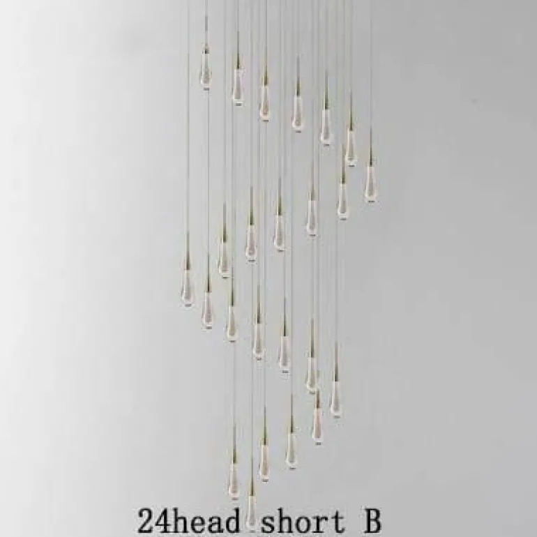 Luxury Crystal Pendant Lights - Elegant Melting Glass Design