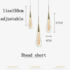 Luxury Crystal Pendant Lights - Elegant Melting Glass Design