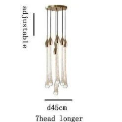 Luxury Crystal Pendant Lights - Elegant Melting Glass Design
