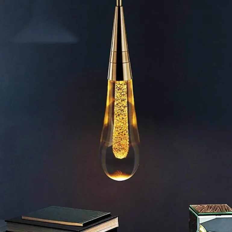 Luxury Crystal Pendant Lights - Elegant Melting Glass Design