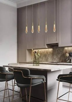 Luxury Crystal Pendant Lights - Elegant Melting Glass Design