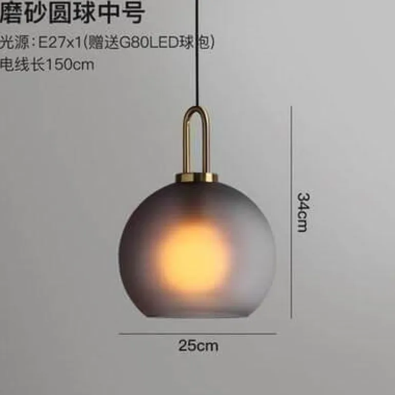 Luxury Glass Ball Chandelier - Modern American Design