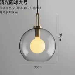 Luxury Glass Ball Chandelier - Modern American Design