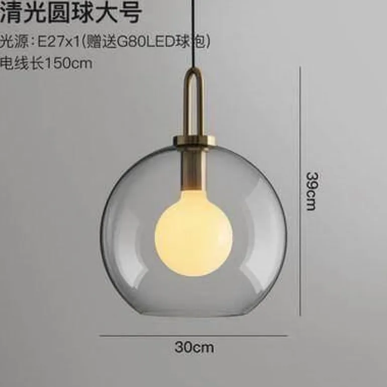 Luxury Glass Ball Chandelier - Modern American Design