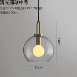 Luxury Glass Ball Chandelier - Modern American Design