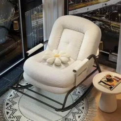 Luxury Rocking Chair - Padded Modern Relaxation Furniture