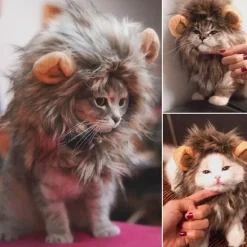 Löwenkatzenperücke - Lustiges Tierkostüm-Accessoire