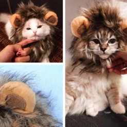 Löwenkatzenperücke - Lustiges Tierkostüm-Accessoire