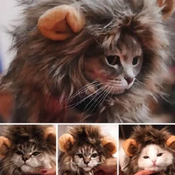 Löwenkatzenperücke - Lustiges Tierkostüm-Accessoire