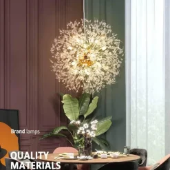 Löwenzahn-Kristall-Kronleuchter – Elegante Beleuchtungsvorrichtung