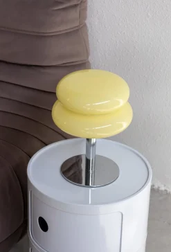 Macaron Glass Lamp – Glass and Iron Table Lamp