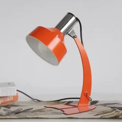 Macaron Glass Lamp – Orange Iron Table Lamp