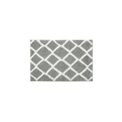 Madivelle Reversible High Pile Bath Rug – Modern Tufted Microfiber