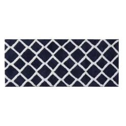 Madivelle Reversible High Pile Bath Rug – Modern Tufted Microfiber