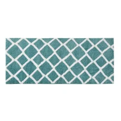 Madivelle Reversible High Pile Bath Rug – Modern Tufted Microfiber