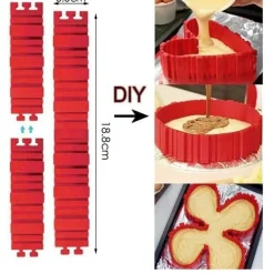 Magische Silikon-Kuchenform – Backformen mit mehreren Formen