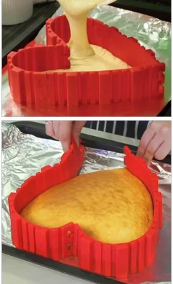 Magische Silikon-Kuchenform – Backformen mit mehreren Formen