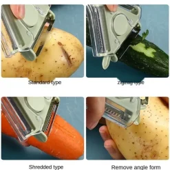 Magischer Gemüseschäler mit mehreren Klingen, dreieckig