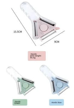 Magischer Gemüseschäler mit mehreren Klingen, dreieckig