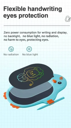 Magisches Zeichentablett für Kinder mit Cartoon-Motiven – Digitales Schreibpad