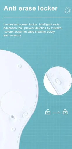 Magisches Zeichentablett für Kinder mit Cartoon-Motiven – Digitales Schreibpad