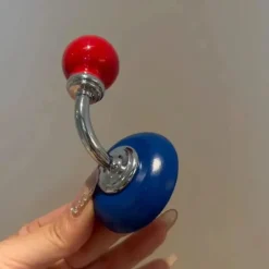 Magnetic Ceramic Wall Hooks – Retro Glossy Decorative Organizers