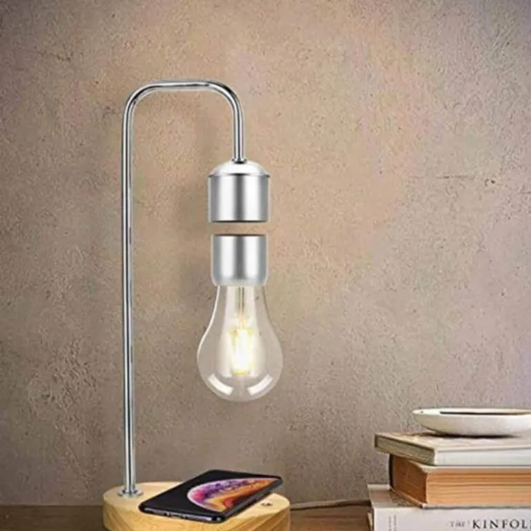 Magnetic Levitating Desk Lamp - Wireless Floating Bulb Light