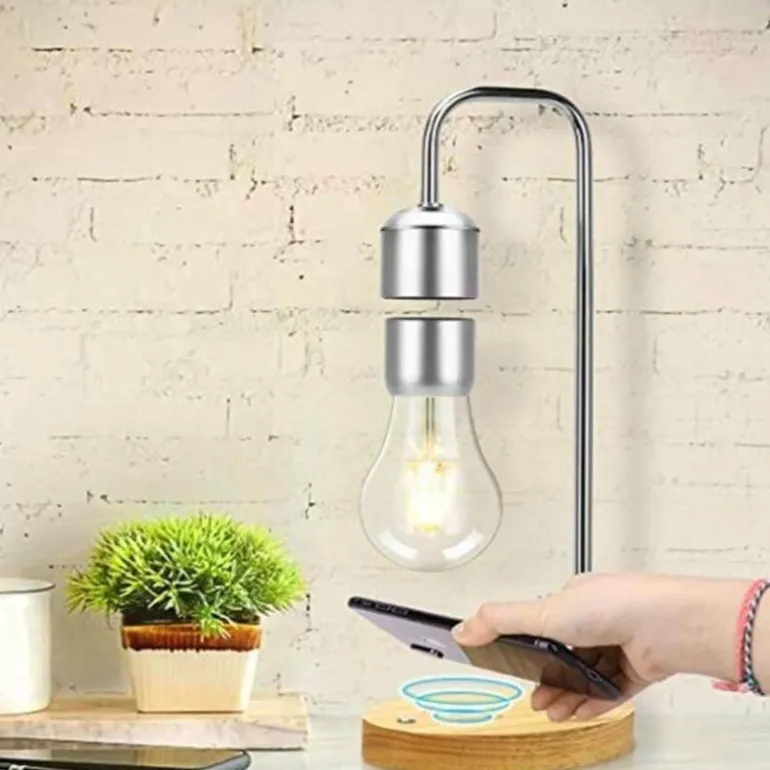 Magnetic Levitating Desk Lamp - Wireless Floating Bulb Light