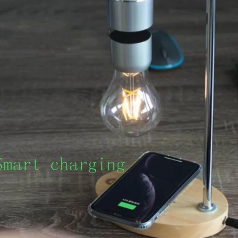 Magnetic Levitating Desk Lamp - Wireless Floating Bulb Light