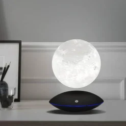 Magnetic Levitating Moon Lamp - 360 Rotating Night Light
