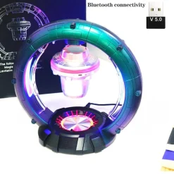 Magnetisch schwebende Lautsprecherlampe – Schwebendes Bluetooth-Nachtlicht