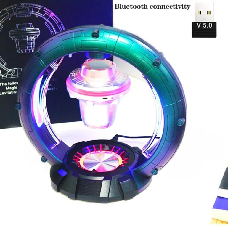 Magnetisch schwebende Lautsprecherlampe – Schwebendes Bluetooth-Nachtlicht