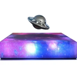Magnetisch schwebende LED-Raumschifflampe – rotierendes Nachtlicht-Dekor
