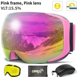 Magnetische Antibeschlag-Skibrille – UV-Schutz für Wintersport