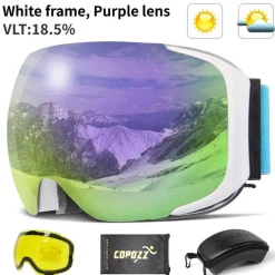 Magnetische Antibeschlag-Skibrille – UV-Schutz für Wintersport