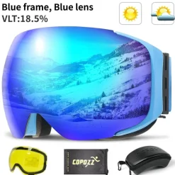 Magnetische Antibeschlag-Skibrille – UV-Schutz für Wintersport