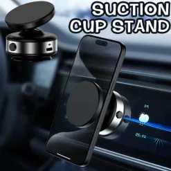 Magnetische Autotelefonhalterung - Starke Vakuum-Saughalterung