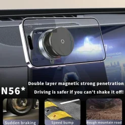 Magnetische Autotelefonhalterung - Rotierendes Vakuumdesign