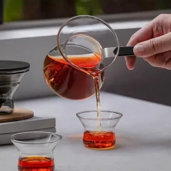 Magnetische Ein-Knopf-Teekanne – Easy Brew-Teekanne aus Glas