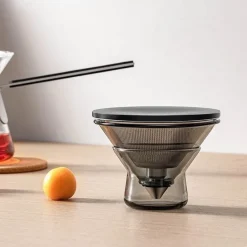 Magnetische Ein-Knopf-Teekanne – Easy Brew-Teekanne aus Glas