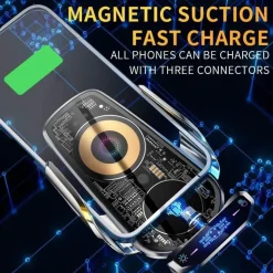 Magnetische kabellose Autotelefonhalterung - Automatische Ladehalterung