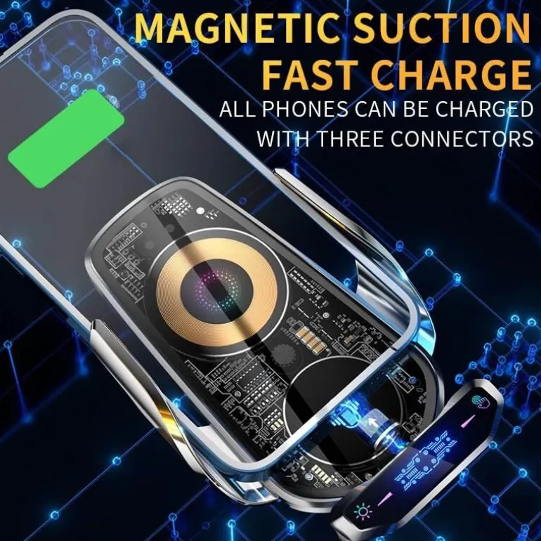 Magnetische kabellose Autotelefonhalterung - Automatische Ladehalterung