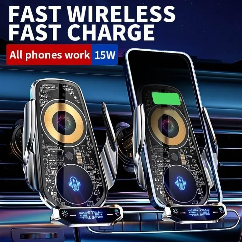 Magnetische kabellose Autotelefonhalterung - Automatische Ladehalterung