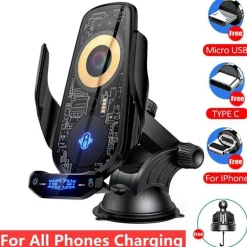 Magnetische kabellose Autotelefonhalterung - Automatische Ladehalterung